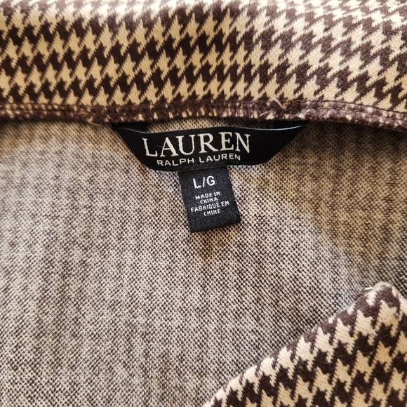 Lauren Ralph Lauren Houndstooth Knit Jacquard Skirt size Large - Picture 12 of 12